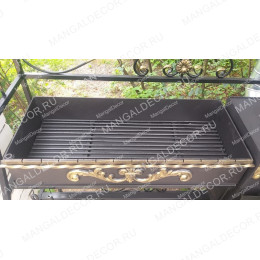 Кованый мангал "Мираж с печью"