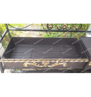 Кованый мангал "Мираж с печью"