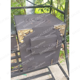 Кованый мангал "Мираж с печью"