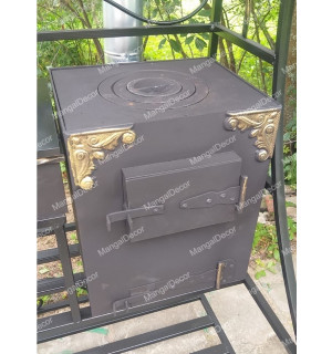 Кованый мангал "Мираж с печью"