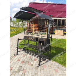Мангал "Престиж  с печью и коптильней"